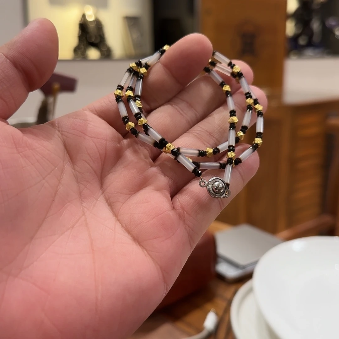 玛瑙/玉髓颈饰未镶嵌维多利亚项链