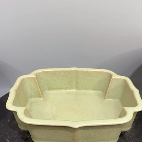 摆件汝窑花口洗造型独特