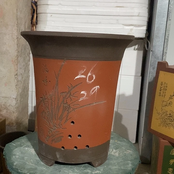 紫砂花盆紫砂花盆