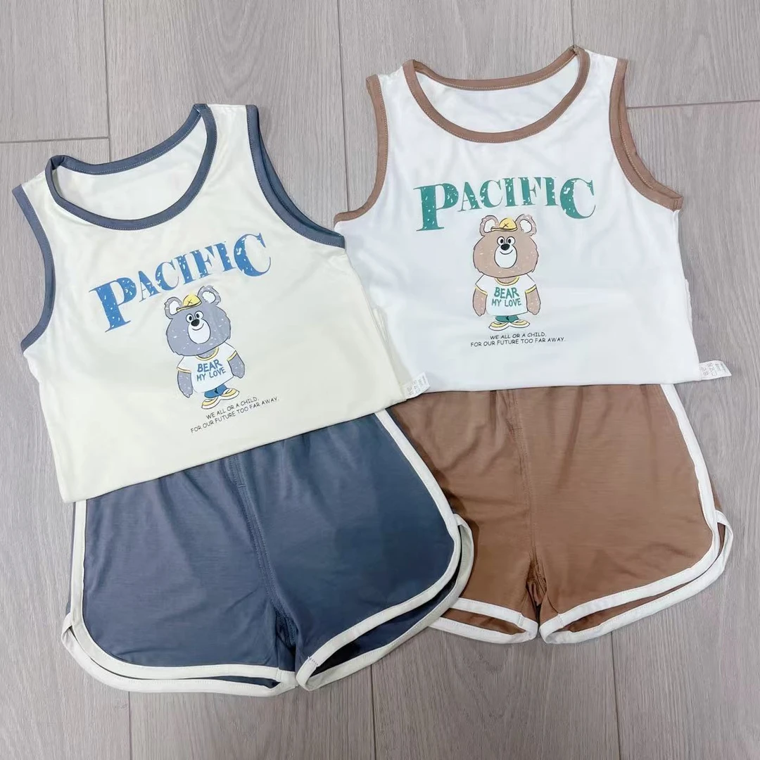 今贝旺 儿童夏季莫代尔背心套装 180029