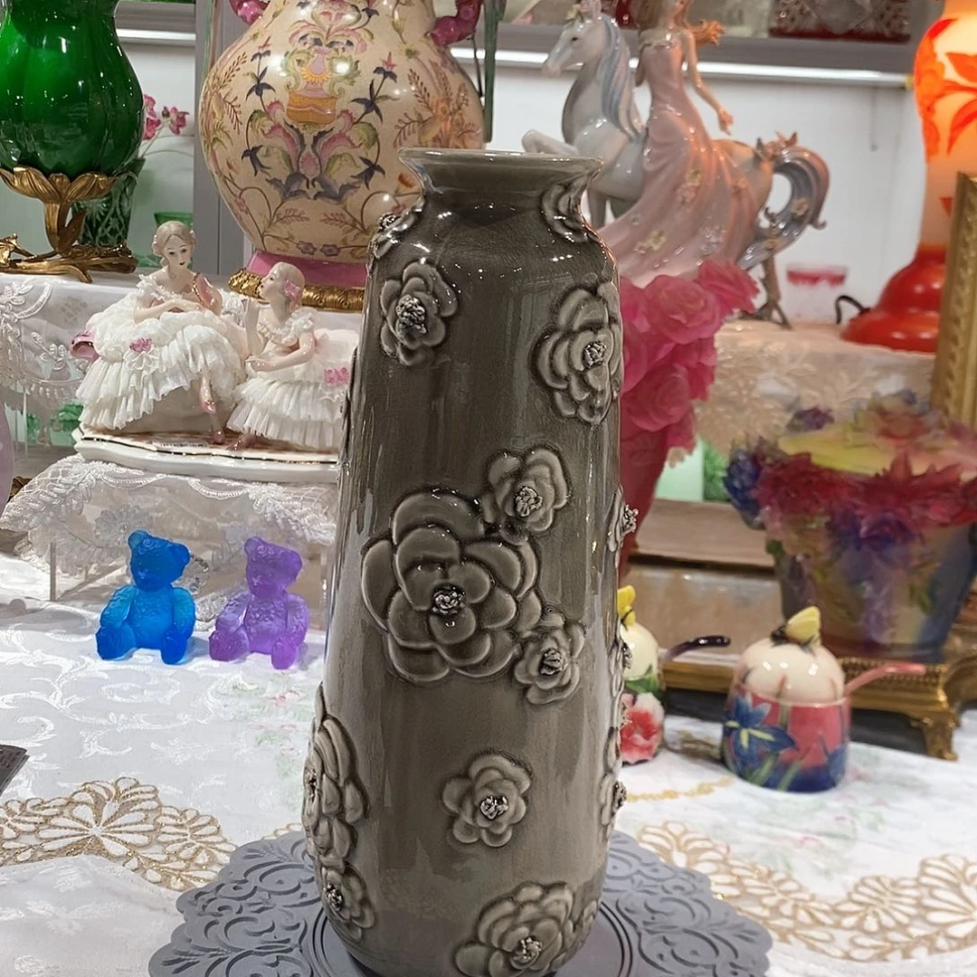 摆件0125福利出口高温瓷花瓶