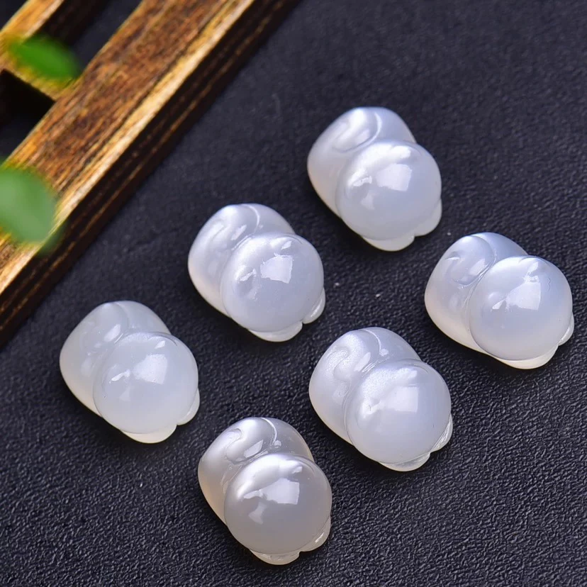 天然白月光趴趴猫项链手链配饰饰品手串diy配件隔珠散珠小动物