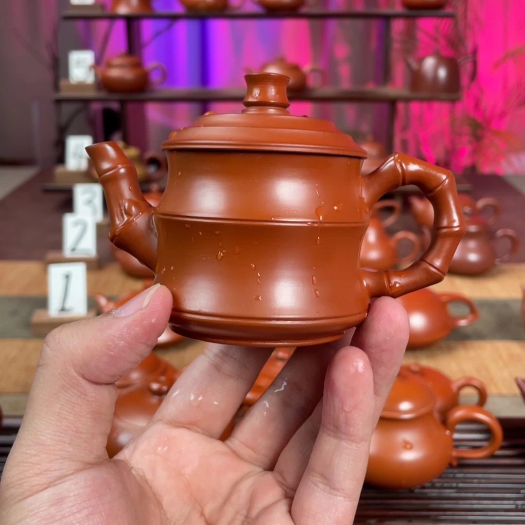 老***头茶壶紫砂竹节105cc