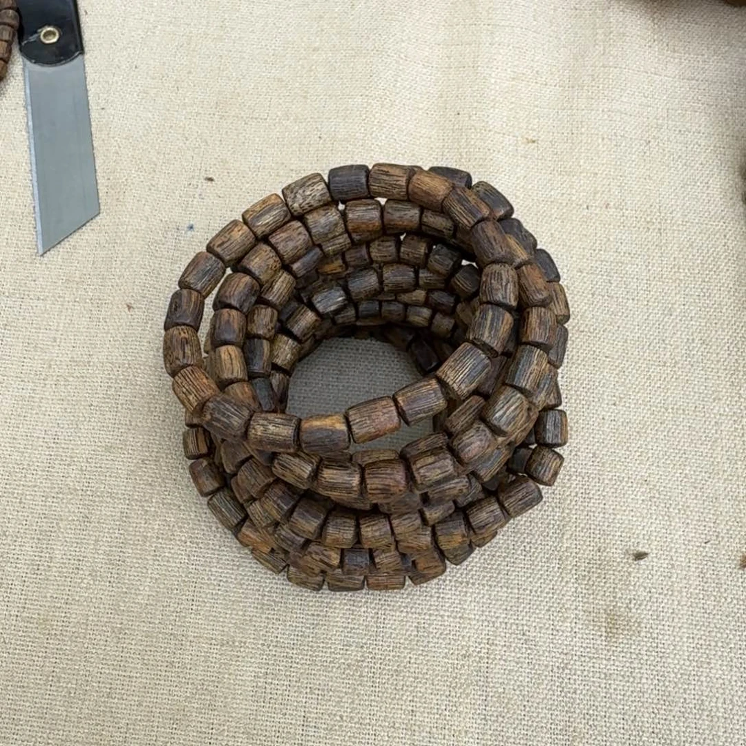 沉香手串绿奇楠单圈约0.6+多样性发一条