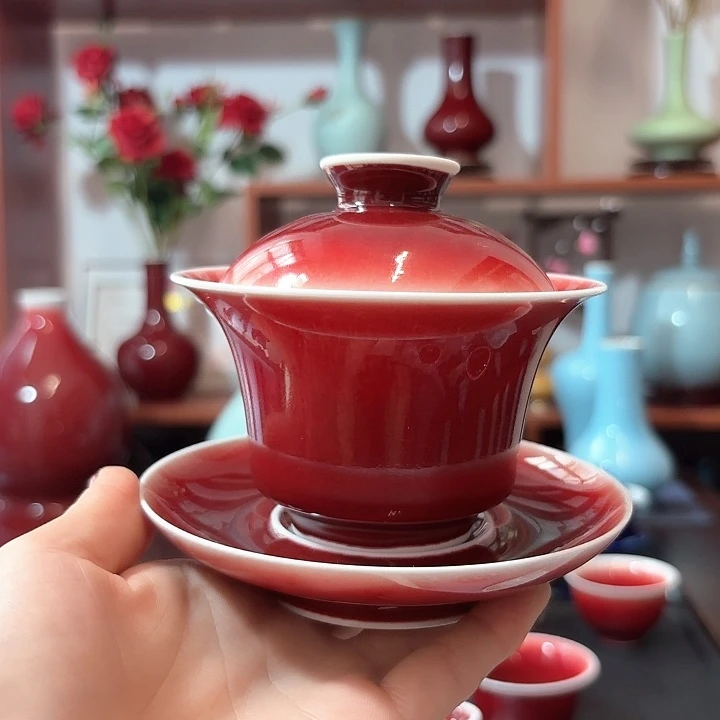 H****a景德镇高温陶瓷盖碗