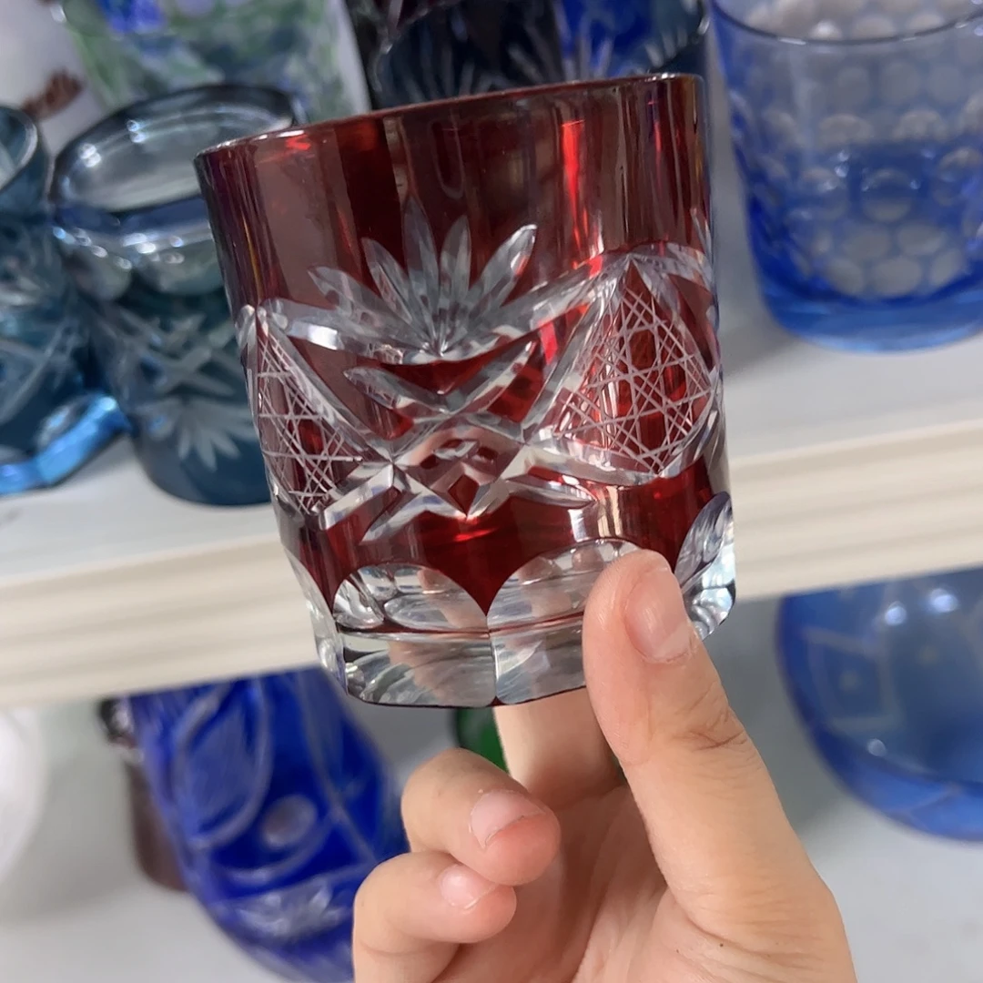 水晶玻璃高脚款微瑕一个