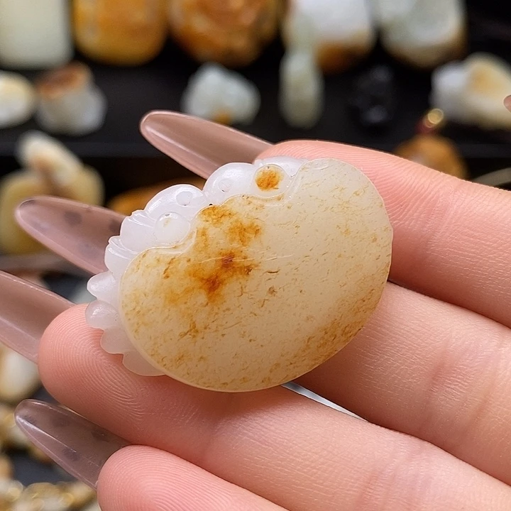 和田玉未镶嵌吊坠(不含链)