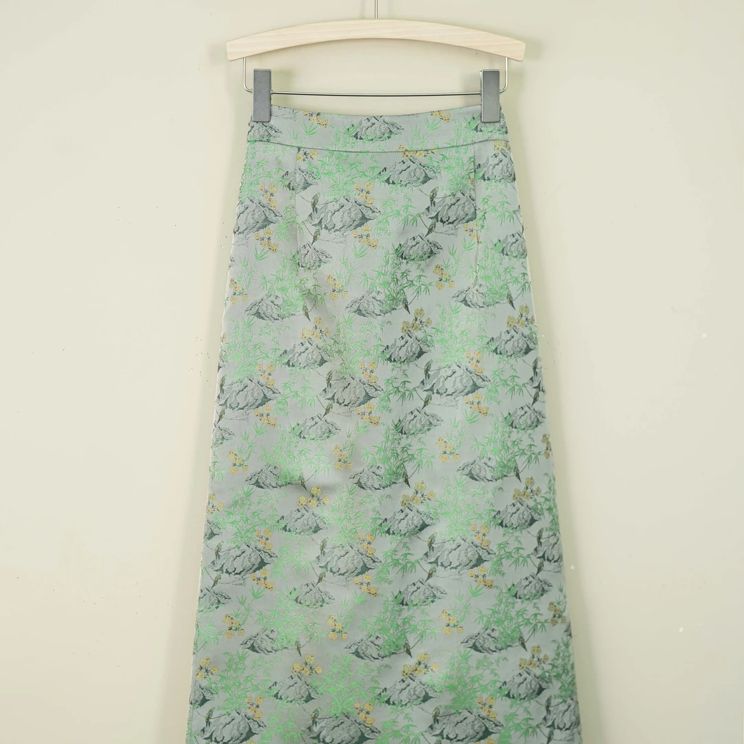 【春和景明半裙】百分百四纬宋锦百搭中式国风半裙（裙长八五）