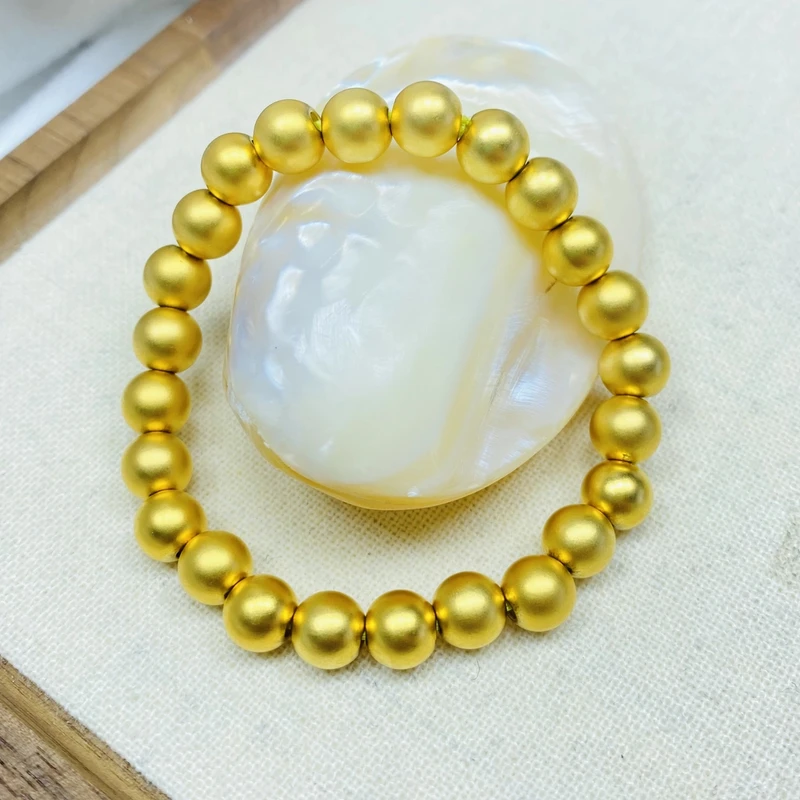 爆款K经典黄色大珠珠手链多样性发货47775