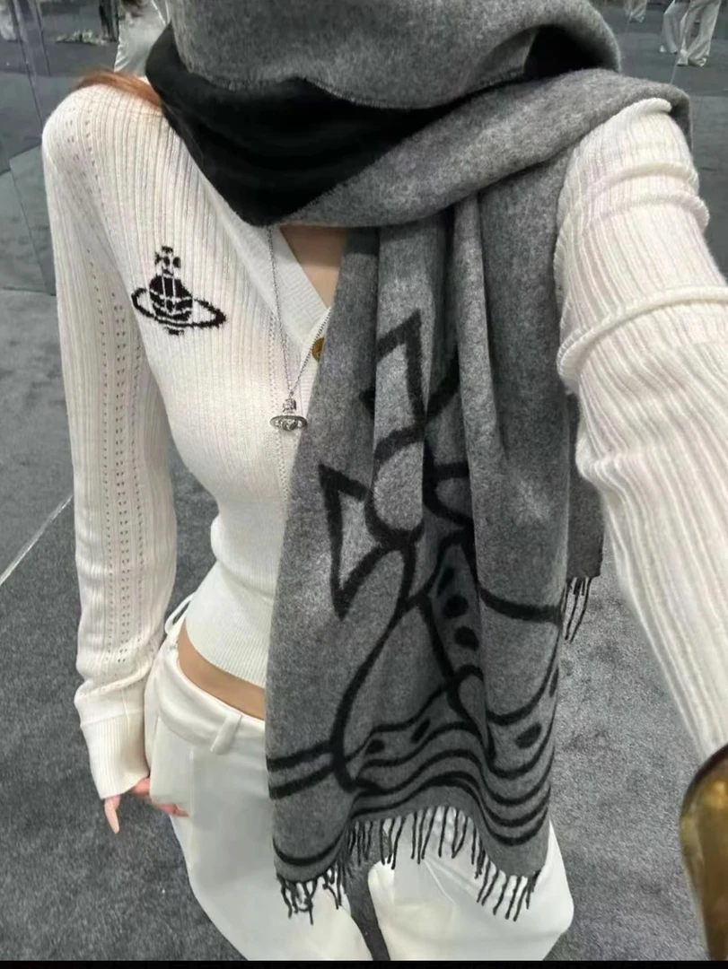 西家限定【土星系列】双面印花围巾礼盒包装