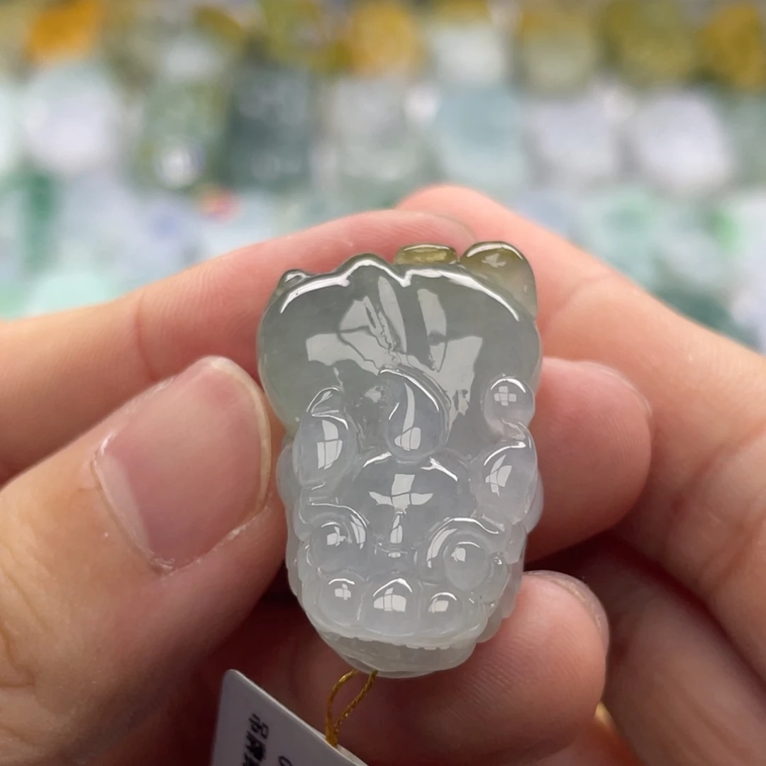 翡翠未镶嵌颈饰貔貅38