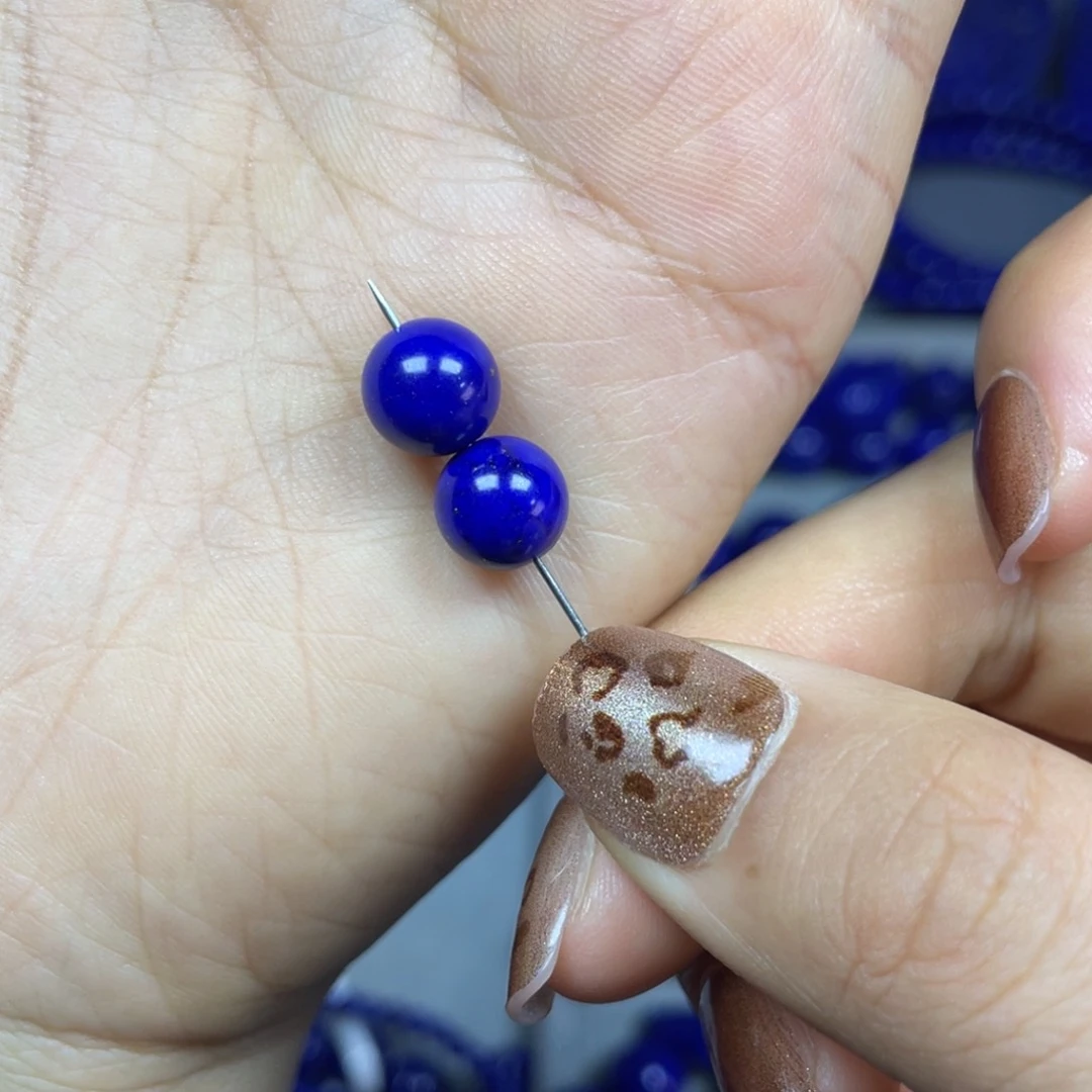 青金石8mm单珠未镶嵌张***