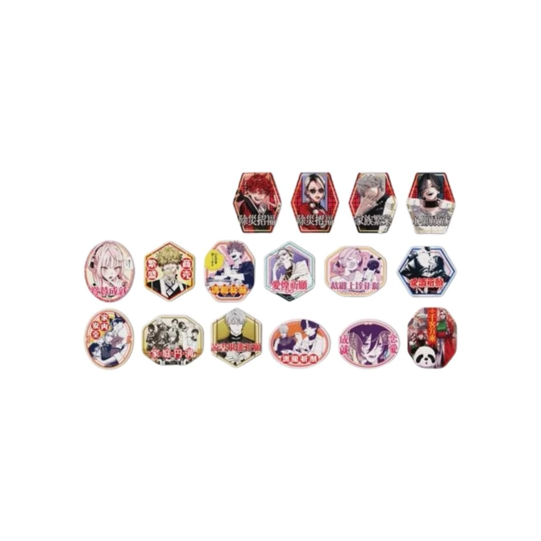 极乐街JS sq贴纸x立牌 板立亚克力方吧唧 眼神挂件盲盒代拆
