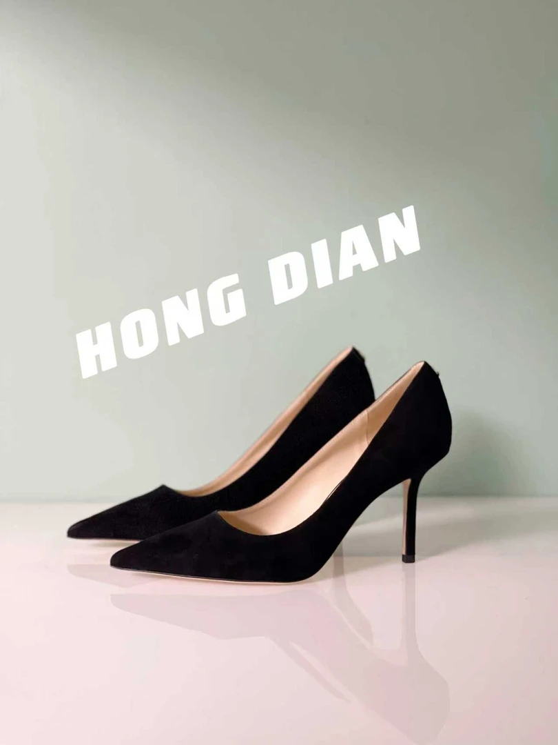 女士套筒单鞋职业细跟高跟鞋鞋子百搭尖头千金名媛风