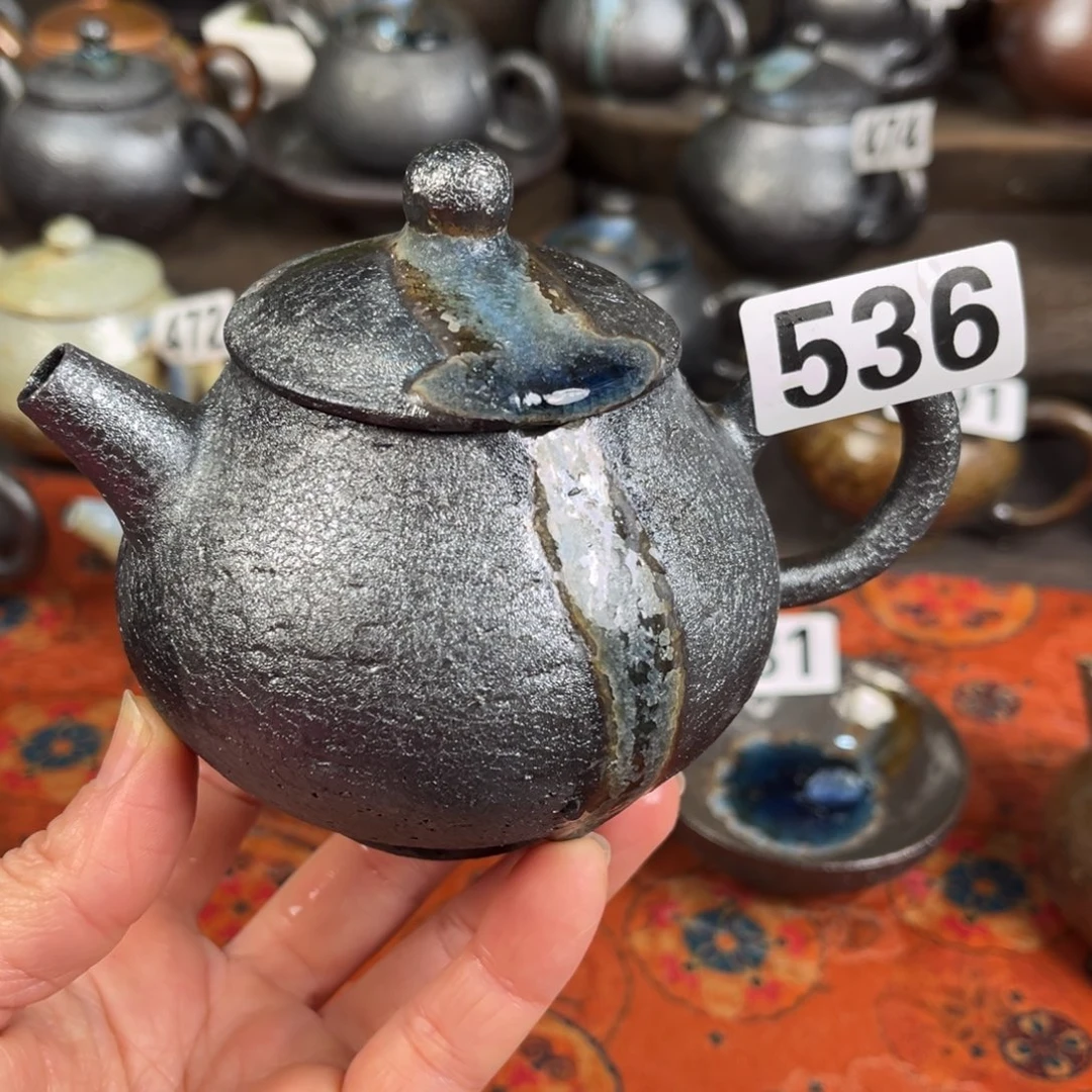 柴烧茶器主人杯杯柴烧瑕