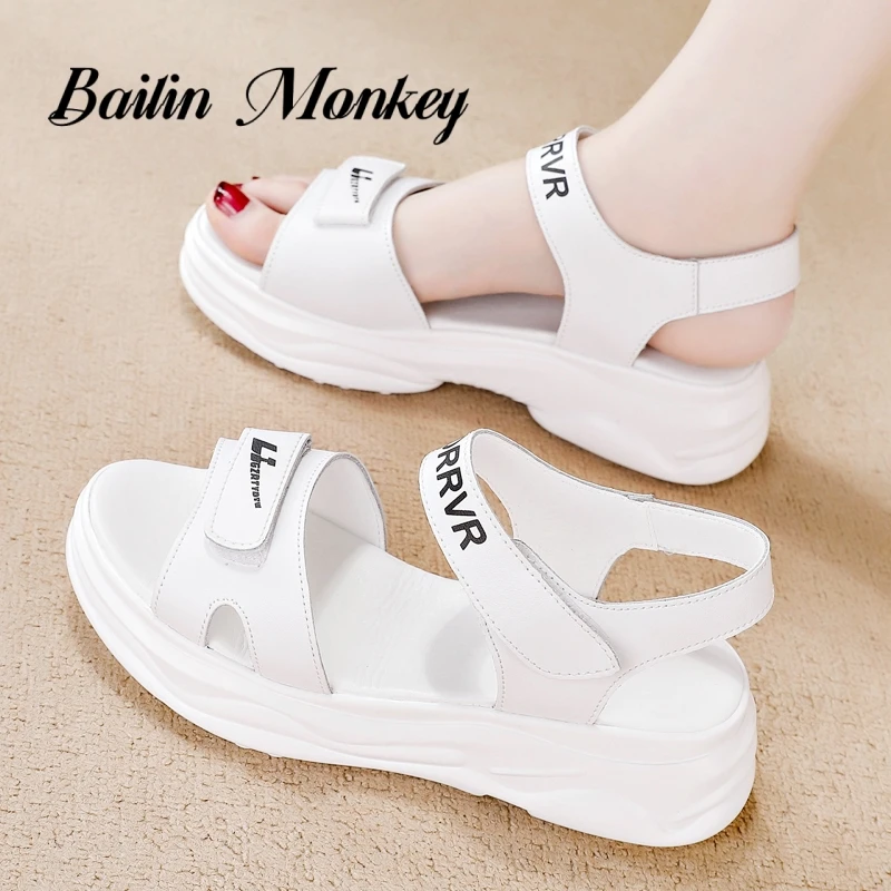 品牌踩屎感魔贴术外穿运动凉鞋2025夏季新款休闲舒适学生沙滩凉鞋