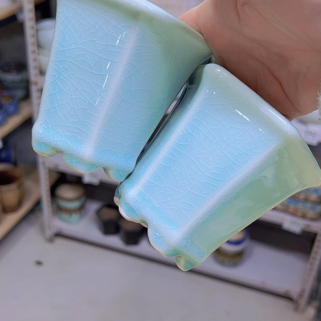 红陶陶瓷花盆当场满12包邮