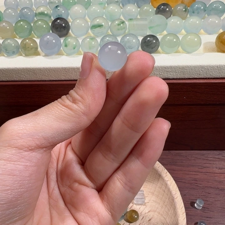 翡翠散珠天然缅甸翡翠A货12.4