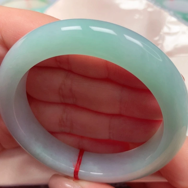 翡翠手镯未镶嵌甜果绿31