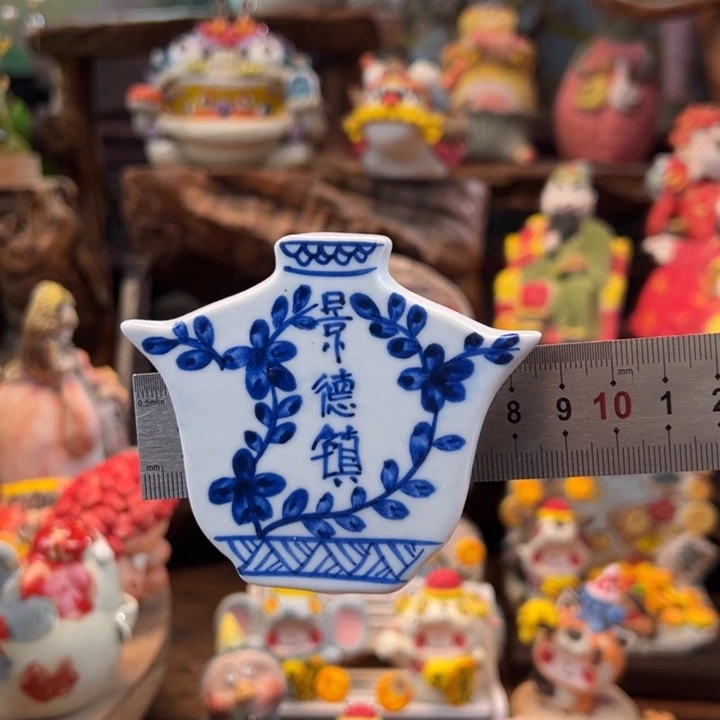 陶摆件小镇青花每日有新品