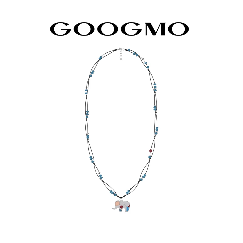 铜合金项链 拼色系列小众设计师项链