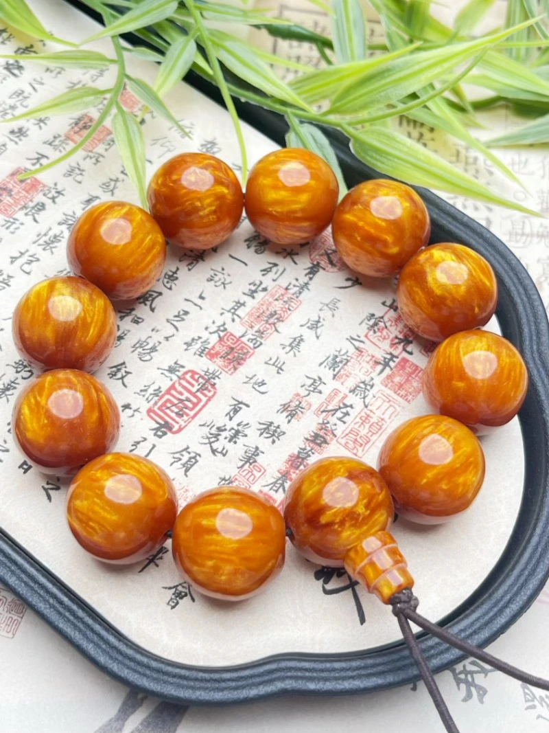 SC073 金丝海柳单圈手串【无礼盒】