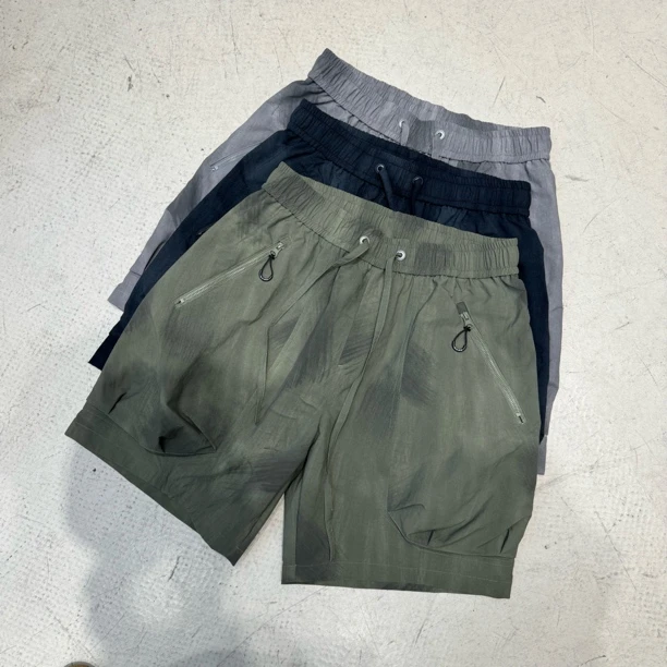 潮男原创夏季港风复古个性立体大口袋设计休闲工装短裤男五分裤子