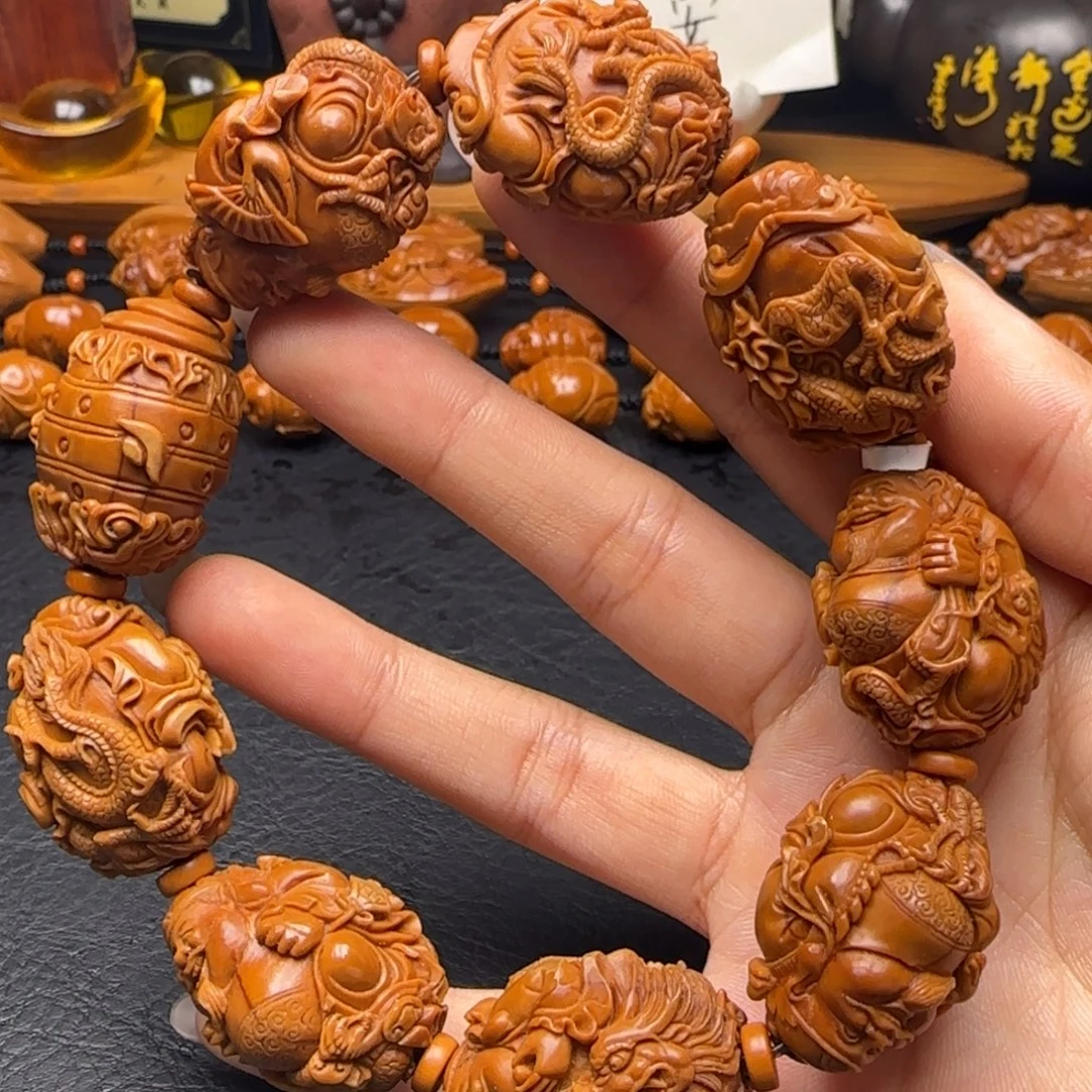 橄榄核手串/手链龙财神