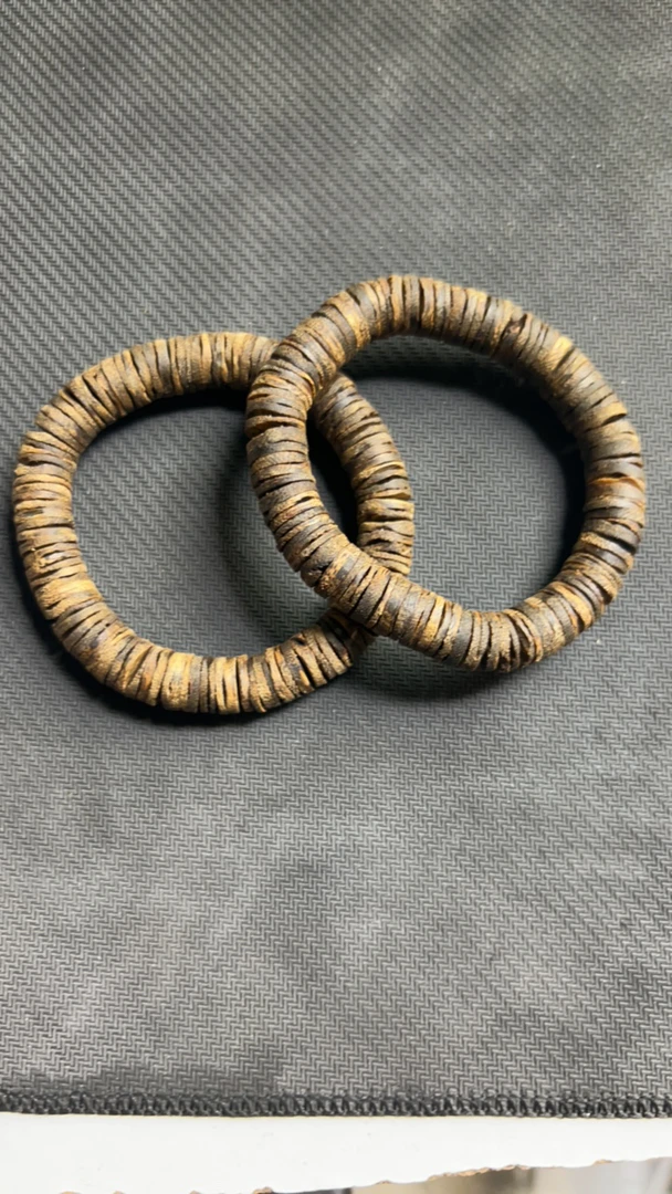 A5奇楠沉香沉水片珠14克单圈多样性发一