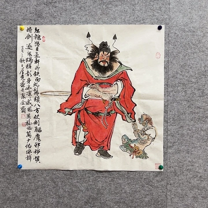 国画花鸟的翅膀和羽毛的