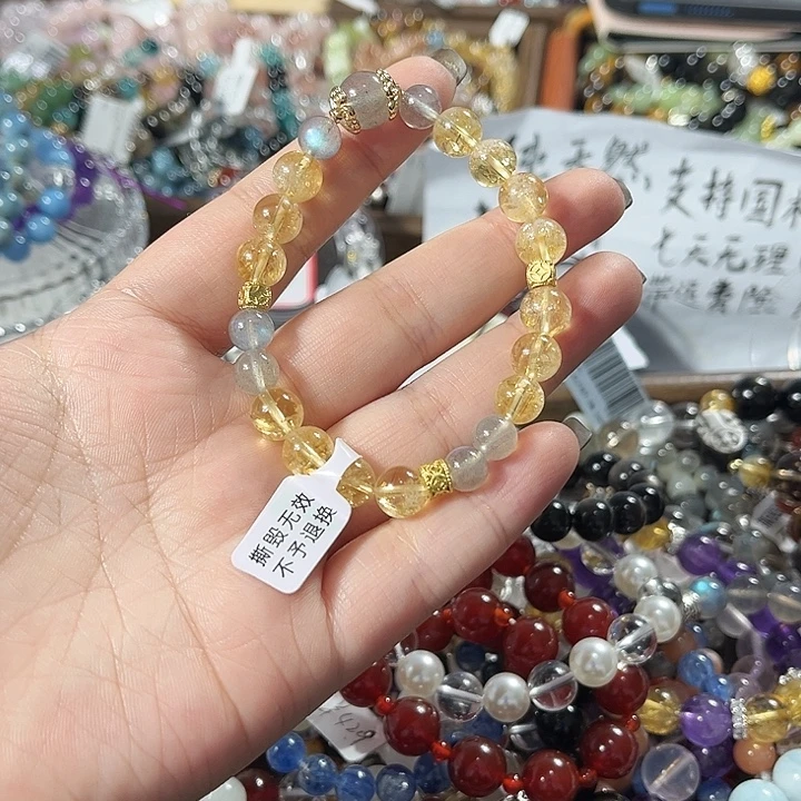 合金水晶手链金碧辉煌