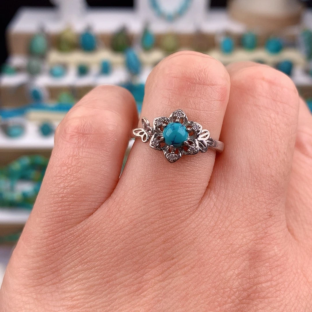 绿松石未镶嵌戒指