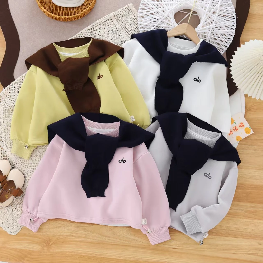 （专柜品质）新款儿童女童宽松型洋气韩版休闲春秋款披肩卫衣