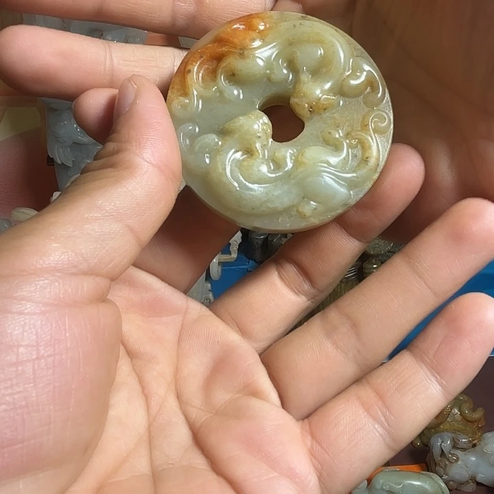 铺***石和田玉未镶嵌挂件