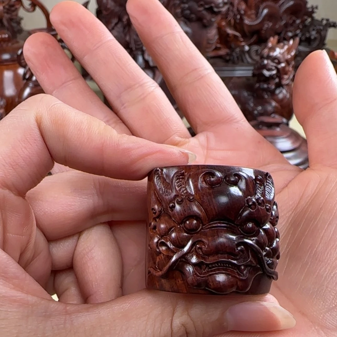 【闪购商品】黄花梨/降香黄檀静*扳指 手把件