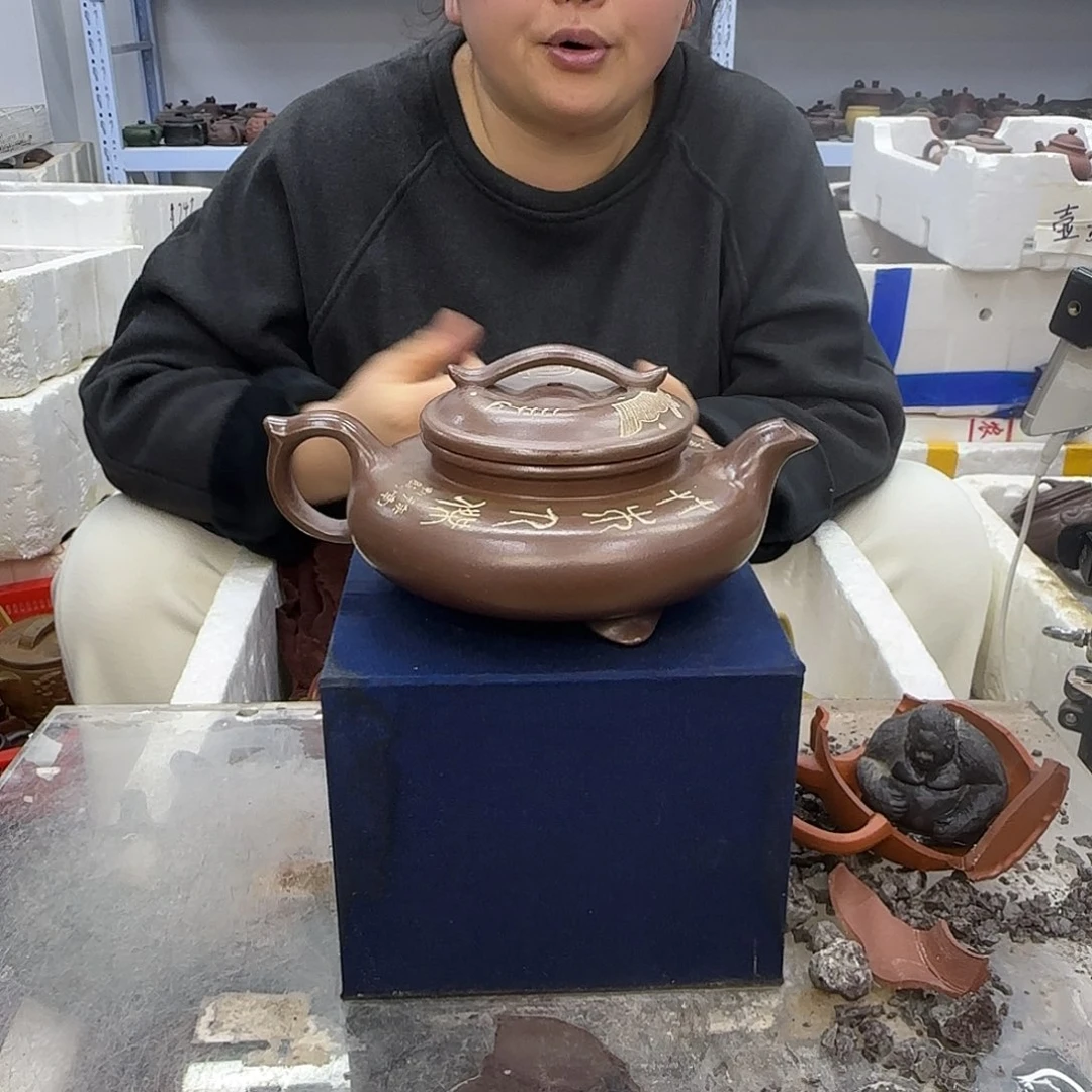 紫砂茶壶宜兴紫砂壶瑕疵处理