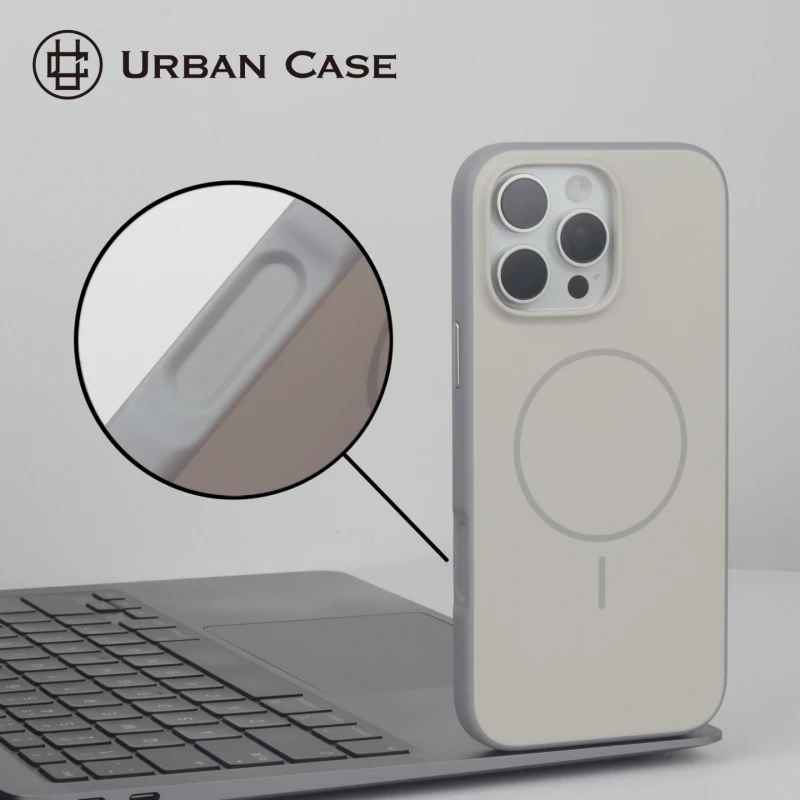 一体TPU相机按键手机壳使用于iPhone16promax简约撞色磁吸保护壳