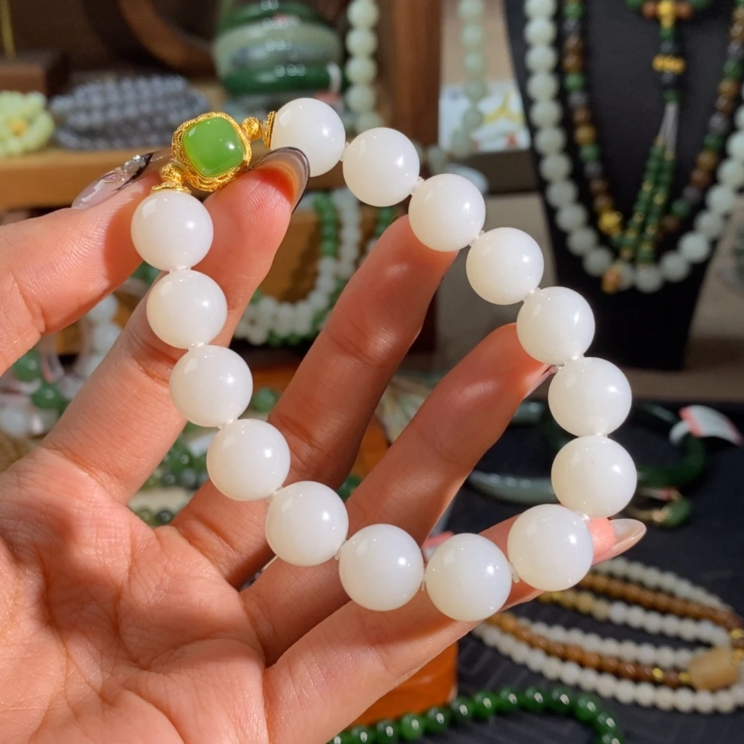 和田玉未镶嵌手链