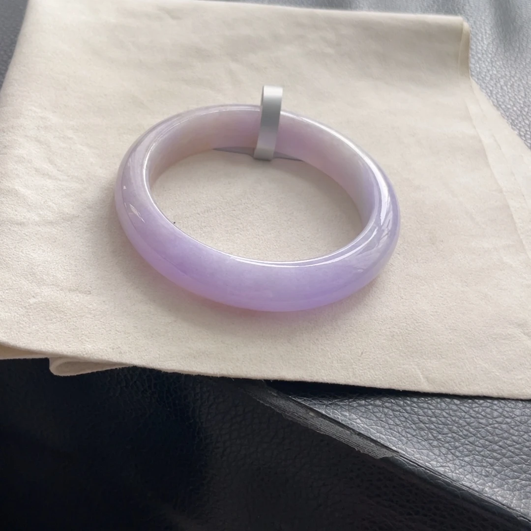 翡翠未镶嵌手镯棉线56正圈