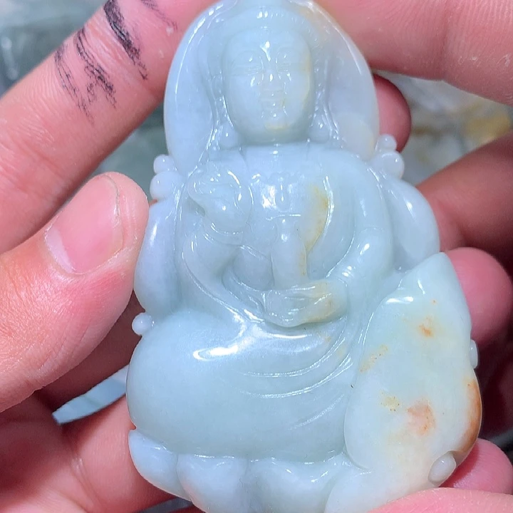 翡翠未镶嵌颈饰保真天然a货翡翠
