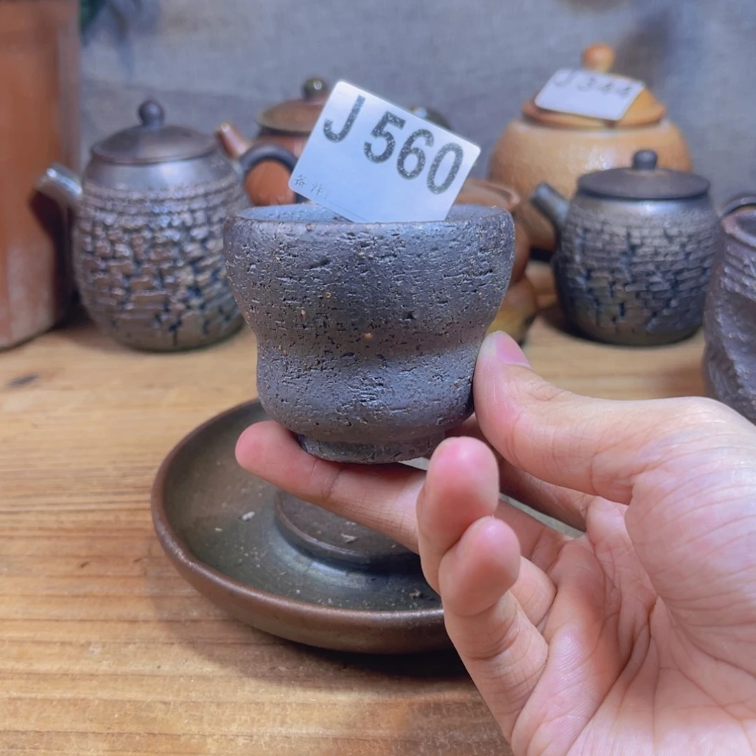 纯手工制作工艺（柴烧）裸烧纯手工制作柴烧杯560