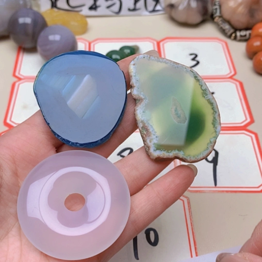 【闪购商品】未镶嵌玛瑙/玉髓珠宝半成品星****3