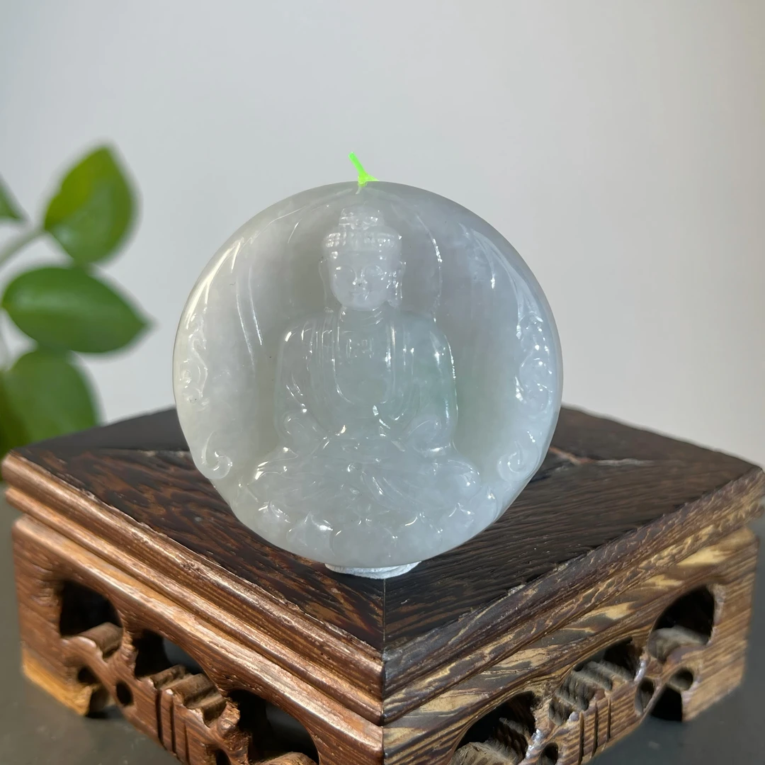 JSW03-59    天然缅甸翡翠A货 大日如来