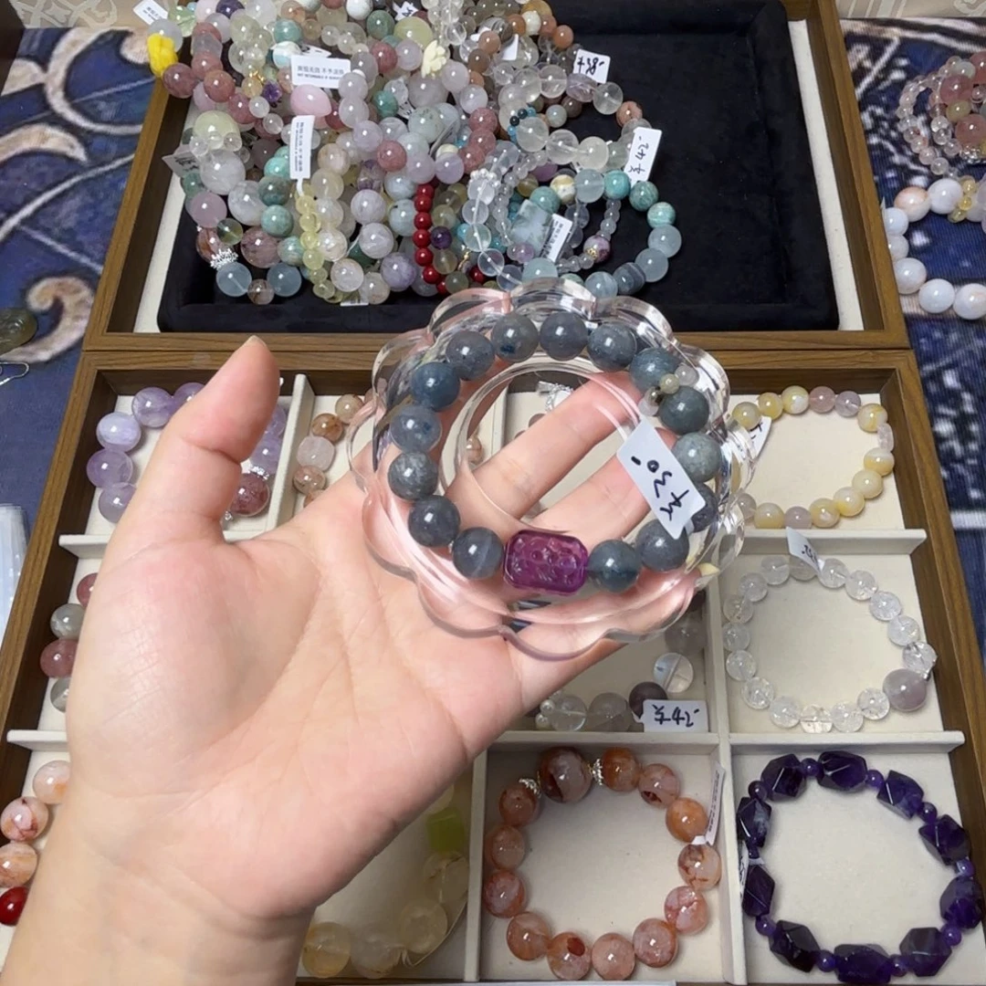 超***糖未镶嵌手串水晶412号蓝草莓