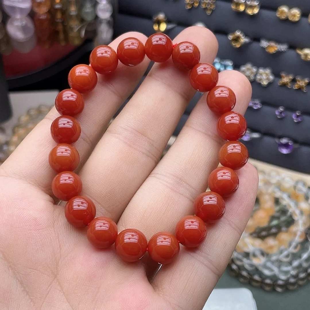 未镶嵌手链烟晶卡10红玛瑙