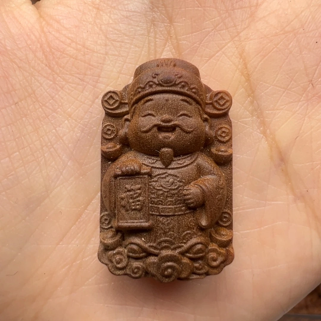 檀香木财神爷老山檀