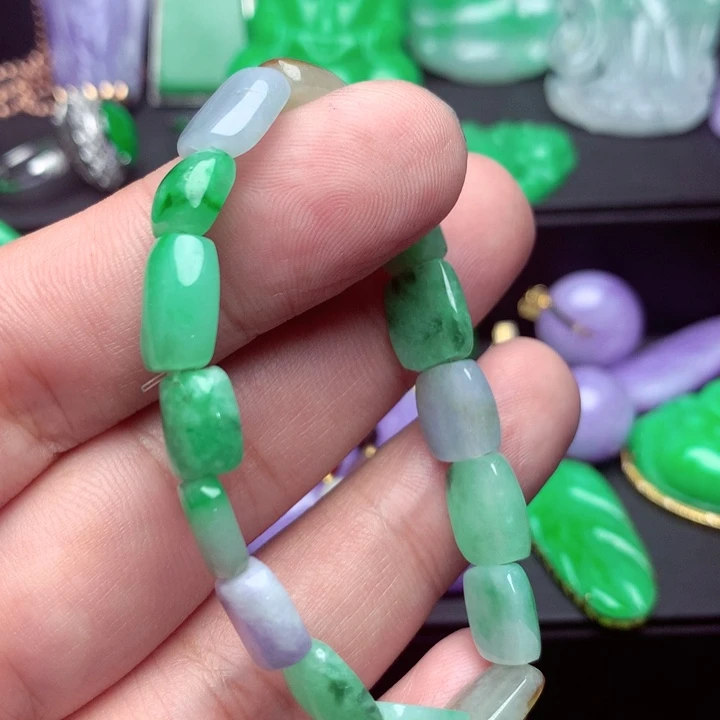 翡翠未镶嵌手链手串