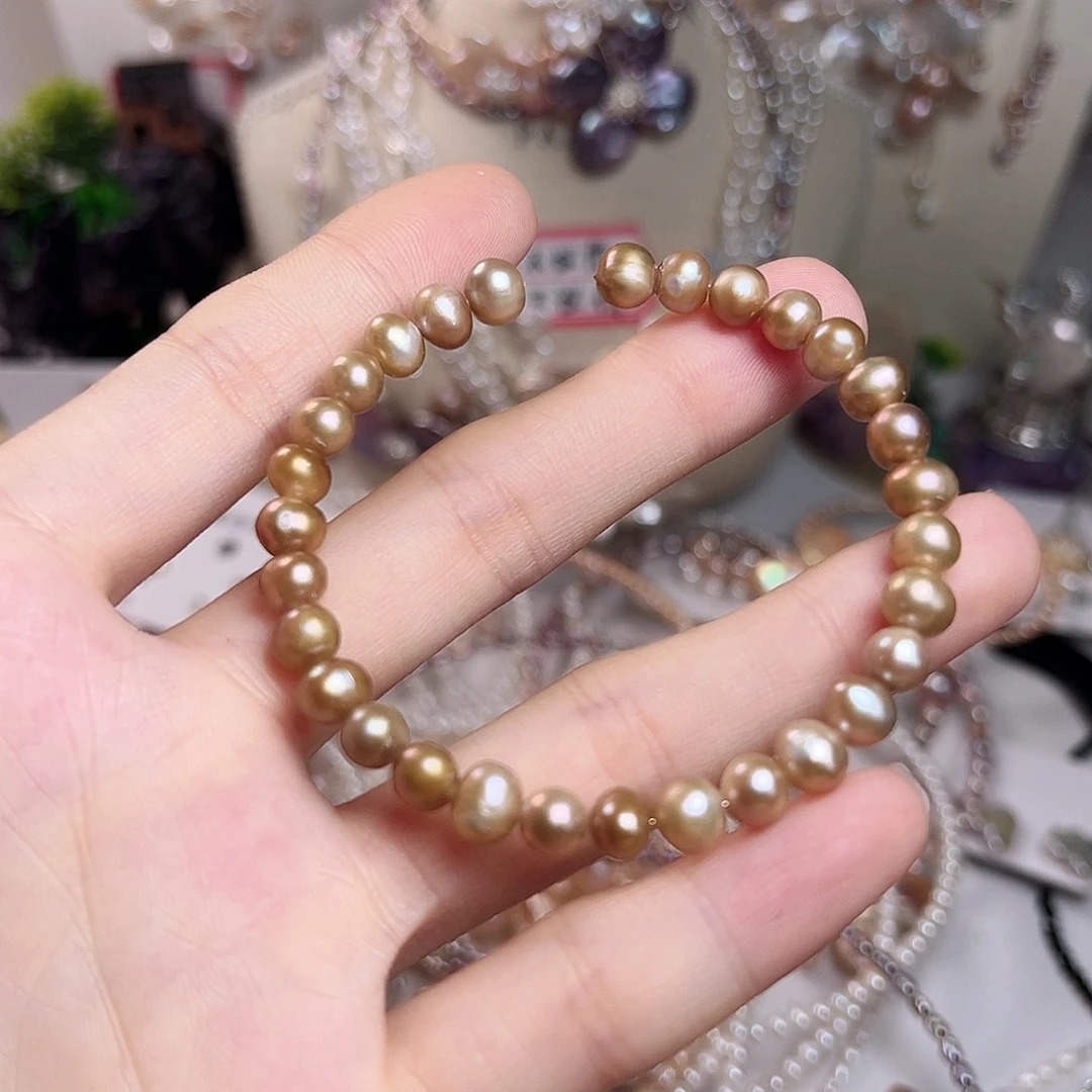 淡水珍珠银S925镶嵌颈饰