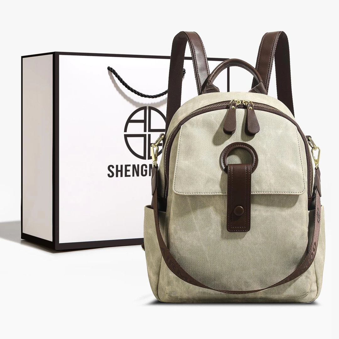 香港品牌简约双肩包包女2025新款小众轻奢学院风通勤可单肩背包