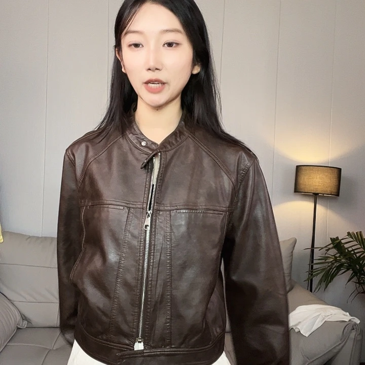 咖啡皮衣去拍去拍加大
